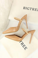 Load image into Gallery viewer, Apricot Stiletto Pointy Heels