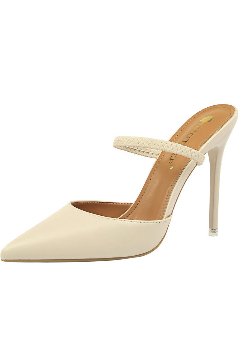 Load image into Gallery viewer, Apricot Stiletto Pointy Heels