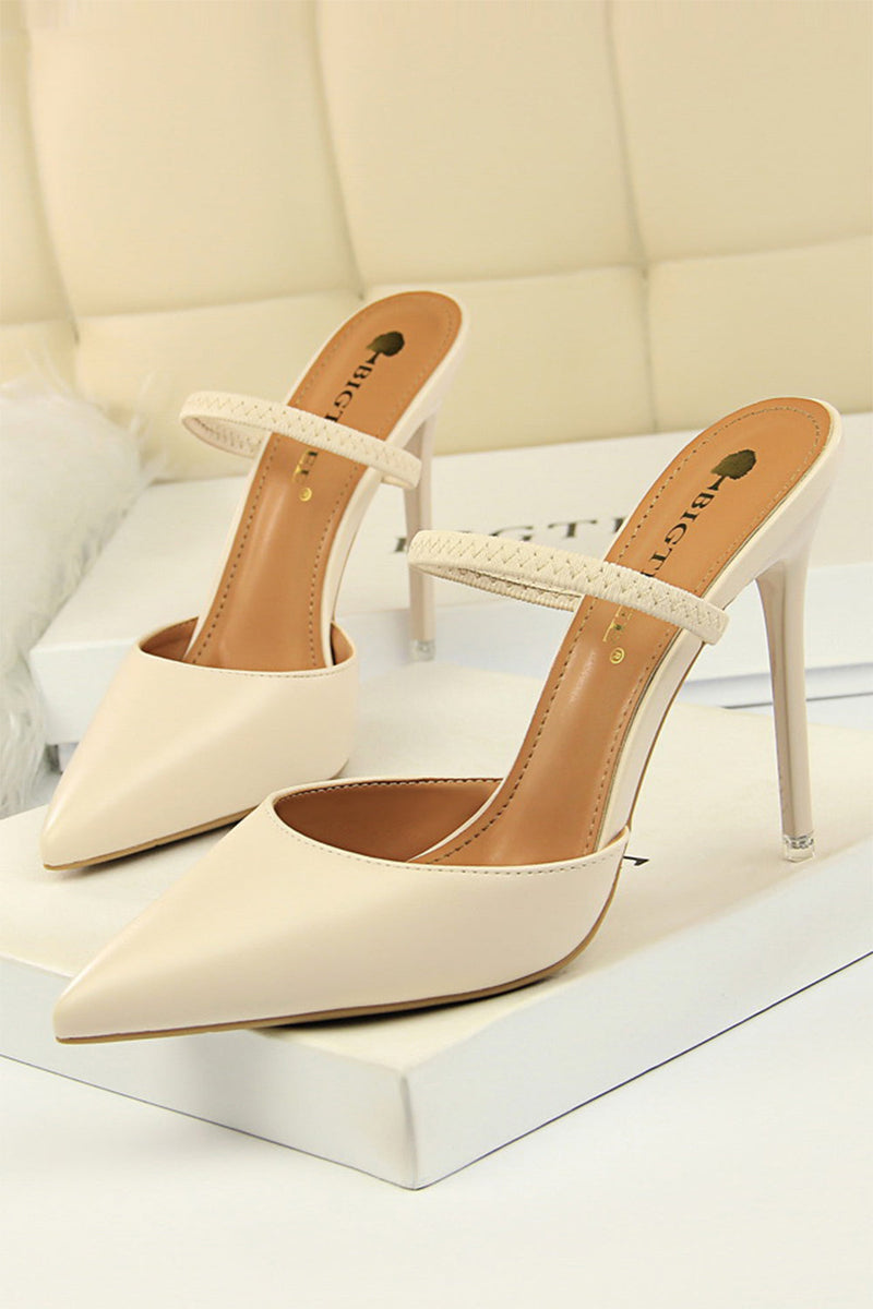 Load image into Gallery viewer, Apricot Stiletto Pointy Heels