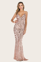 Load image into Gallery viewer, Black Mermaid Sequin Long Prom Dress
