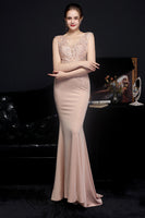 Load image into Gallery viewer, Blush Mermaid Prom Dress
