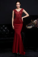 Load image into Gallery viewer, Blush Mermaid Prom Dress