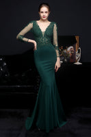 Load image into Gallery viewer, White Applique Mermaid Prom Dress