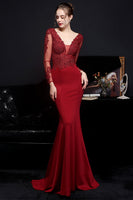 Load image into Gallery viewer, White Applique Mermaid Prom Dress