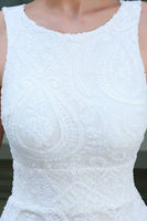Load image into Gallery viewer, White Mermaid Formal Dress