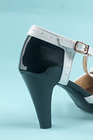 Load image into Gallery viewer, Vintage Red T-Strap Heels