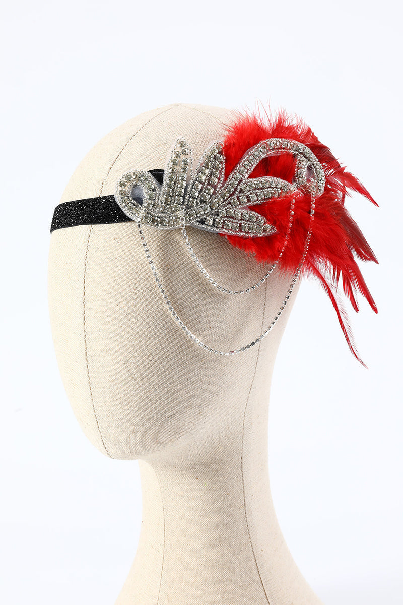 Load image into Gallery viewer, 1920s Red Costume Accessories Set