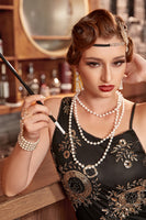 Load image into Gallery viewer, 1920s Flapper Golden/Silver Accessories Set
