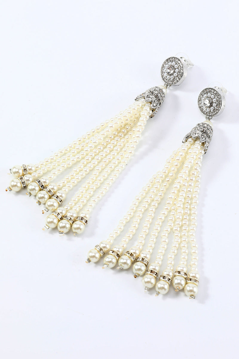 Load image into Gallery viewer, Ivory 1920s Party Accessories Sets