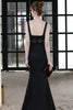 Load image into Gallery viewer, Black Mermaid Long Prom Formal Dress