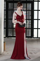 Load image into Gallery viewer, Black Mermaid Long Prom Formal Dress