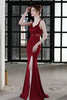 Load image into Gallery viewer, Black Mermaid Long Prom Formal Dress