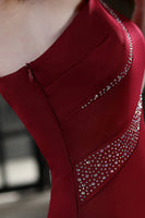 Load image into Gallery viewer, Black Mermaid Prom Dress with Beading