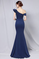 Load image into Gallery viewer, One Shoulder Simple Prom Dress