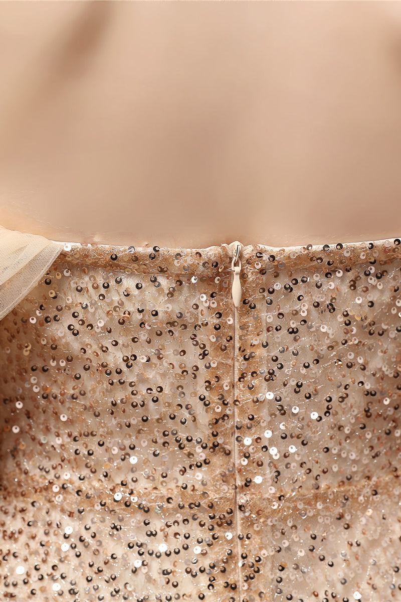 Load image into Gallery viewer, Off Shoulder Sequins Mermaid Prom Dress