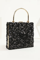 Load image into Gallery viewer, Sequins Black Prom Handbag