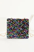 Load image into Gallery viewer, Sequins Black Prom Handbag