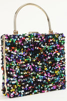 Load image into Gallery viewer, Sequins Black Prom Handbag