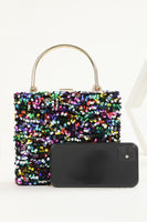 Load image into Gallery viewer, Sequins Black Prom Handbag