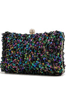 Load image into Gallery viewer, Black Sequins Prom Handbag
