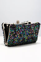 Load image into Gallery viewer, Black Sequins Prom Handbag