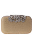 Load image into Gallery viewer, Golden Beaded Prom Clutch with Crystals