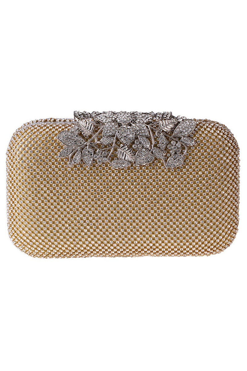 Queendancer Women Golden Beaded Prom Clutch with Crystals – queendanceruk