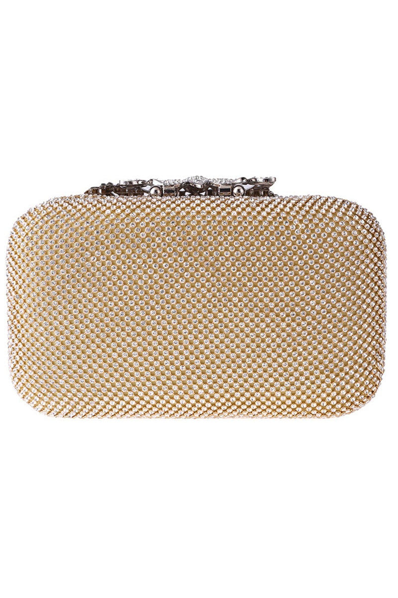 Queendancer Women Golden Beaded Prom Clutch with Crystals – queendanceruk