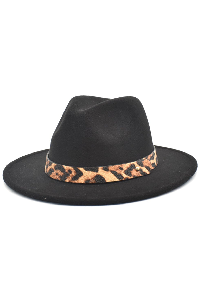Load image into Gallery viewer, Black Leopard Printed Vintage 1920s Bowler Hat