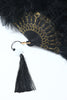 Load image into Gallery viewer, 1920s Feather Lace Fan