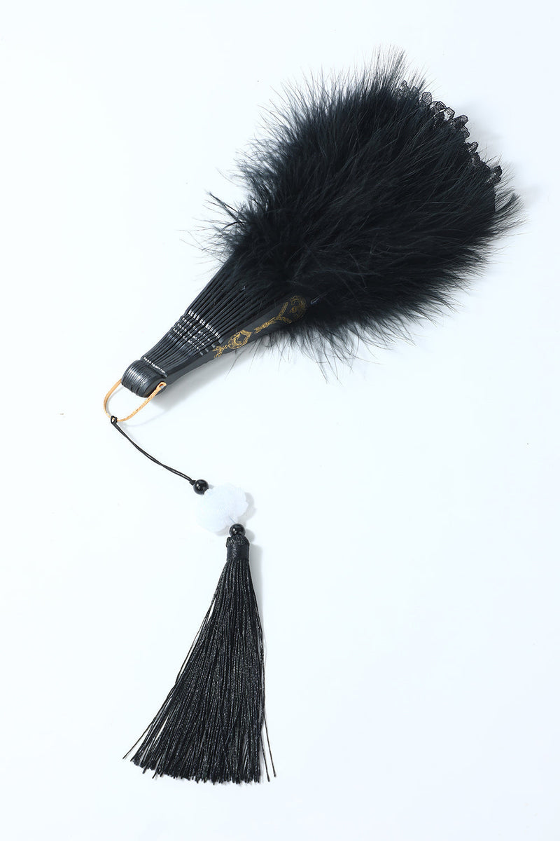 Load image into Gallery viewer, 1920s Feather Lace Fan