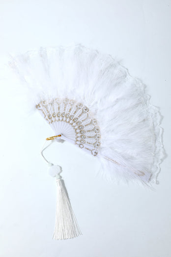 1920s Feather Lace Fan