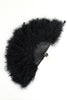 Load image into Gallery viewer, Gatsby Black Feather Folding Fan