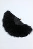 Load image into Gallery viewer, Gatsby Black Feather Folding Fan