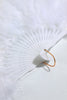 Load image into Gallery viewer, Gatsby Black Feather Folding Fan