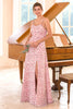 Load image into Gallery viewer, Pink Floral Print Bridesmaid Dress