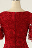 Load image into Gallery viewer, Dark Red Two Piece Mother of the Bride Dress with Lace