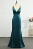 Load image into Gallery viewer, Peacock Blue Mermaid Backless Long Prom Dress