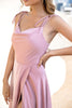 Load image into Gallery viewer, Blush Spaghetti Straps Long Prom Dress with Slit