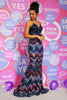 Load image into Gallery viewer, Sparkly Mermaid Lace-Up Sequins Navy Long Prom Dress