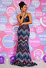 Load image into Gallery viewer, Sparkly Mermaid Lace-Up Sequins Navy Long Prom Dress