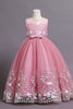 Load image into Gallery viewer, Tulle Blush Flower Girl Dress with Bowknot