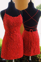 Load image into Gallery viewer, Sky Blue Short Tight Party Dress with Lace Beading