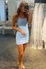 Load image into Gallery viewer, Orange Short Tight Party Dress with Lace Beading