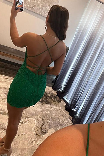 Green Lace Tight Party Dress