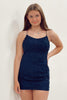 Load image into Gallery viewer, Orange Short Tight Party Dress with Lace Beading