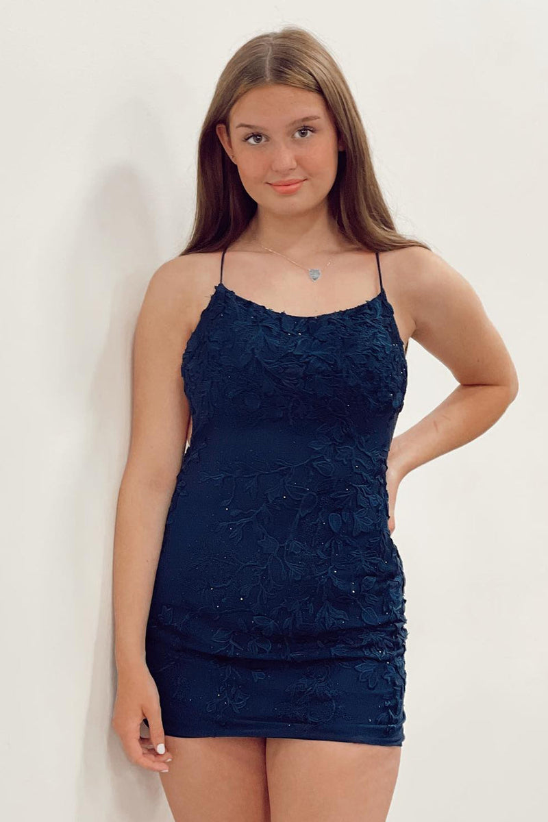 Load image into Gallery viewer, Orange Short Tight Party Dress with Lace Beading