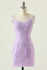 Load image into Gallery viewer, Sky Blue Short Tight Party Dress with Lace Beading