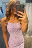Load image into Gallery viewer, Orange Short Tight Party Dress with Lace Beading
