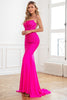 Load image into Gallery viewer, Glitter Hot Pink Mermaid Sequin Prom Dress